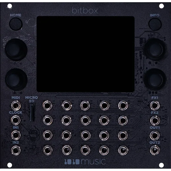 1010music bitbox mk2 Módulo de muestreo intuitivo para Eurorack (26 HP, negro)