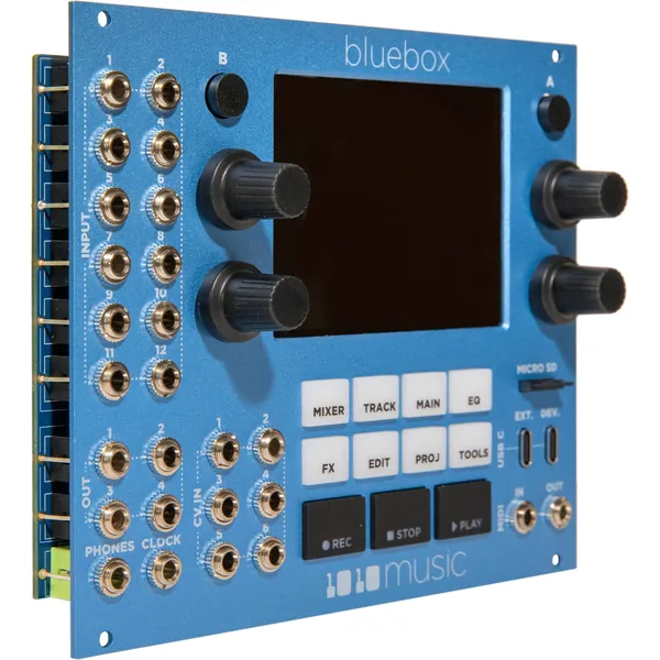 1010music Bluebox Eurorack Edition Mezclador/Grabador Digital Compacto (30 HP)