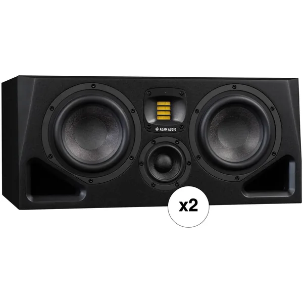 Adam Professional Audio A77H 340W Monitor de estudio de medio campo activo dual de 7″ y 3 vías (par)