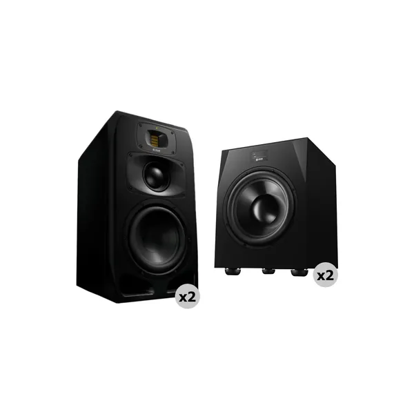 Adam Professional Audio El sistema Bamberg Matched 2.2 con monitores de 3 vías de 9″ y subwoofers de 15,5″