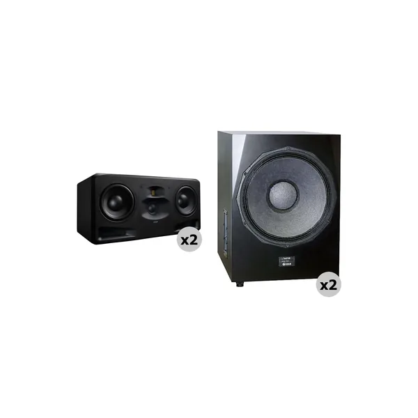 Adam Professional Audio El sistema de altavoces Frankfurt Matched 2.2 con 2 monitores de 3 vías de 10″ y subwoofers de 21″