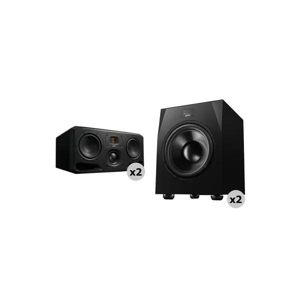 Adam Professional Audio El sistema de altavoces Munich Matched 2.2 con monitores de 3 vías de 2×7″ y subwoofers de 15,5″