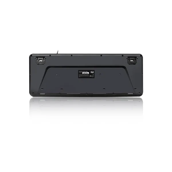 Teclado multimedia Adesso EasyTouch 132 con concentrador USB de 3 puertos (negro)