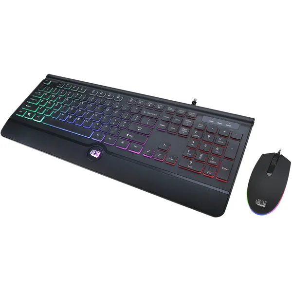 Combinación de teclado y ratón iluminados para juegos Adesso