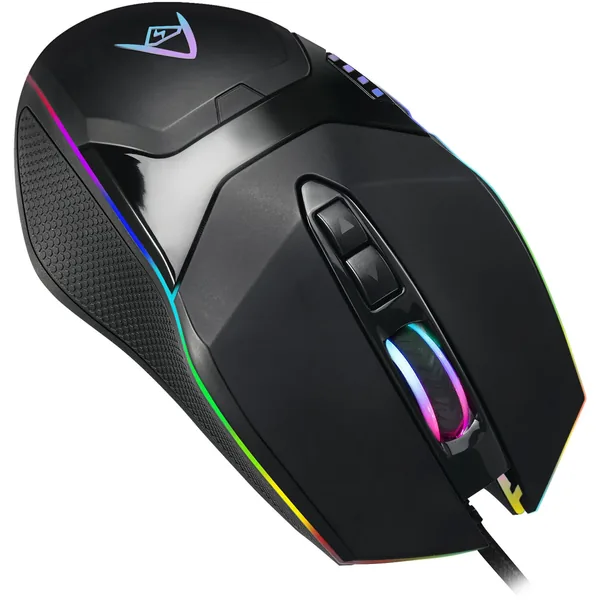 Ratón para juegos ambidiestro iluminado de 7 botones Adesso iMouse X5