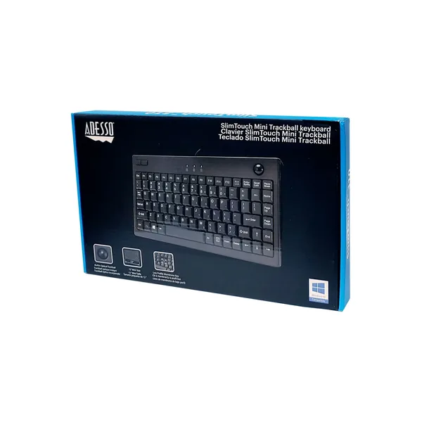 Teclado Adesso Mini Trackball (Negro)