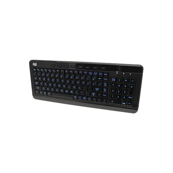 Adesso SlimTouch 120 Teclado multimedia compacto iluminado de 3 colores