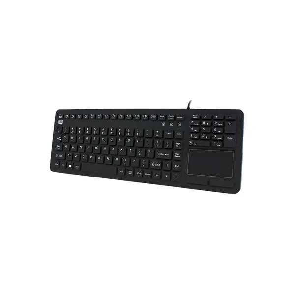 Adesso SlimTouch 270 Teclado táctil antimicrobiano impermeable (negro)