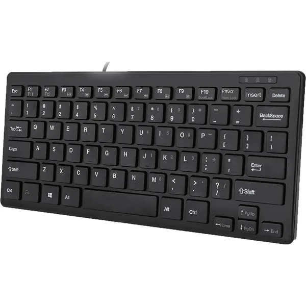 Adesso SlimTouch Mini teclado con cable (negro)