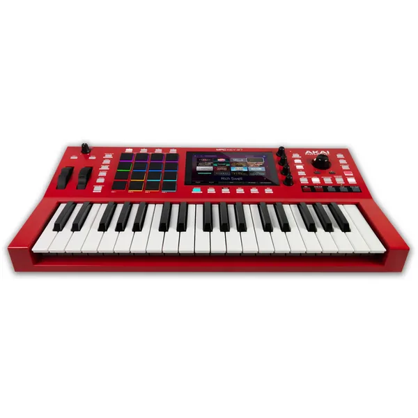 Estación de trabajo de teclado independiente Akai Professional MPC Key 37 con muestreador y secuenciador