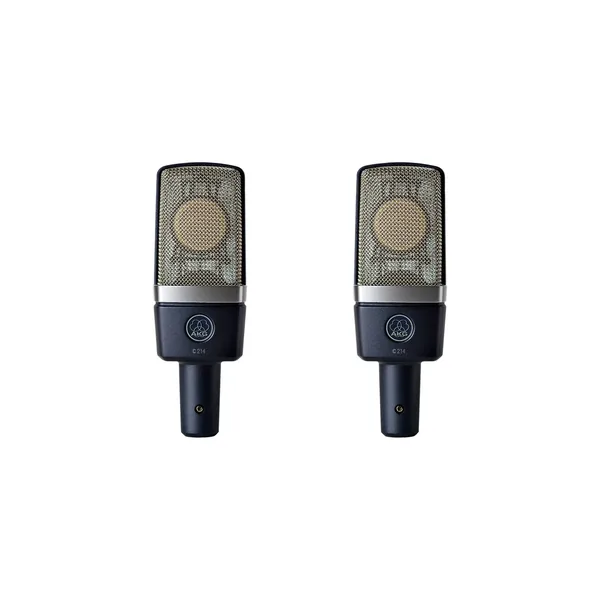Micrófono de condensador cardioide de diafragma grande AKG C214MP (par combinado)