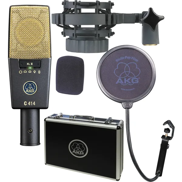 AKG C414 XLII Micrófono de condensador multipatrón de diafragma grande