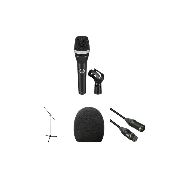 Paquete de micrófono vocal portátil AKG D5 para presentaciones en vivo