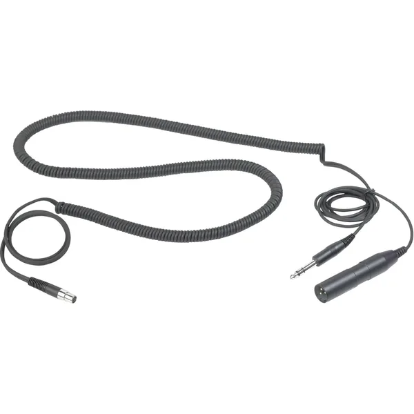 AKG MK HS Studio C Cable extensible para auriculares para estudio y moderadores con conectores estéreo XLR de 3 pines + 1/4″ (5,9 a 8,2′)