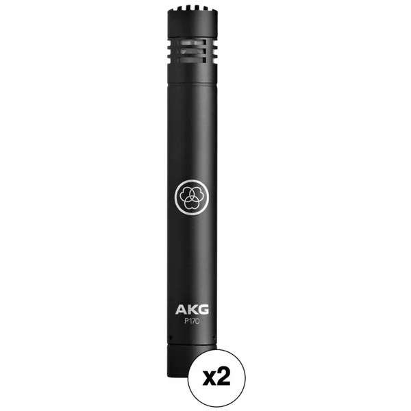 Par de micrófonos de condensador de diafragma pequeño AKG P170