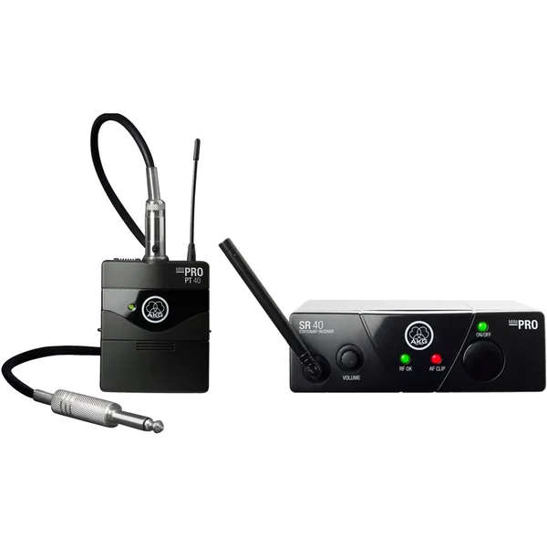 AKG WMS40 Mini sistema de micrófono inalámbrico con un solo conjunto instrumental (Banda: B)