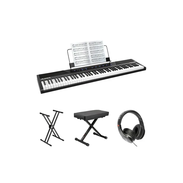 Piano digital Alesis Concert de 88 teclas con paquete Essentials