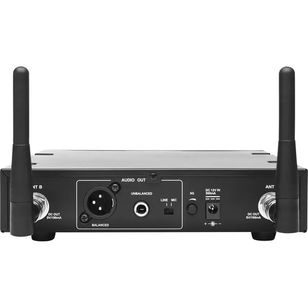 Alto Professional Radius 200 Sistema con micrófono inalámbrico de diversidad UHF profesional con cable adaptador de instrumento de 1/4″