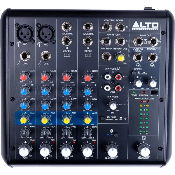 Alto Professional TrueMix 600 Mezclador analógico portátil de 6 canales con USB