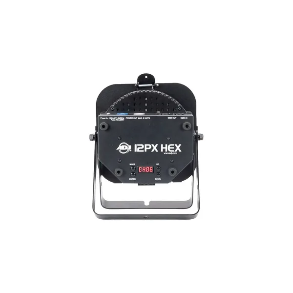 American DJ 12PX HEX LED Par Fixture (RGBAW+UV, Black)