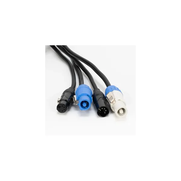American DJ 5-Pin XLR DMX Locking Power Link Combo Cable (25′)