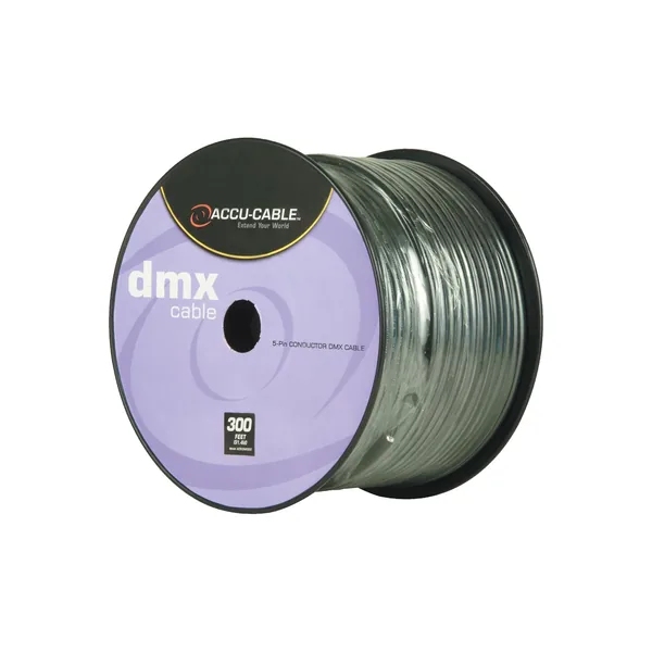 American DJ Accu-Cable 5-Pin DMX Cable Spool (300′)