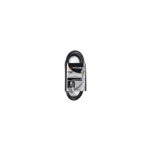 American DJ Accu-Cable Indoor-Outdoor General Purpose IEC Extension Cord (6′)