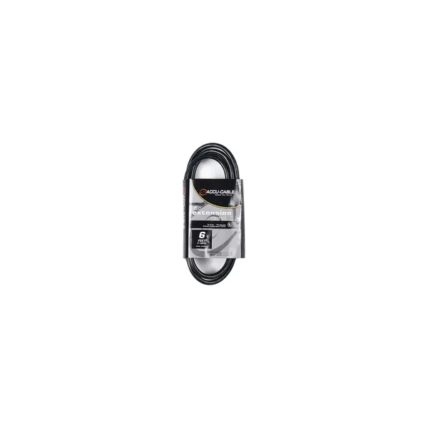 American DJ Accu-Cable Indoor-Outdoor General Purpose IEC Extension Cord (6′, 3-Pack)
