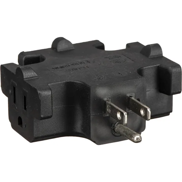 American DJ EC-3FER Edison Tri-Tap Power Adapter (Black)