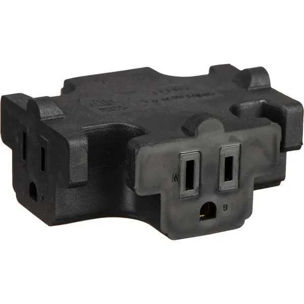 American DJ EC-3FER Edison Tri-Tap Power Adapter (Black)