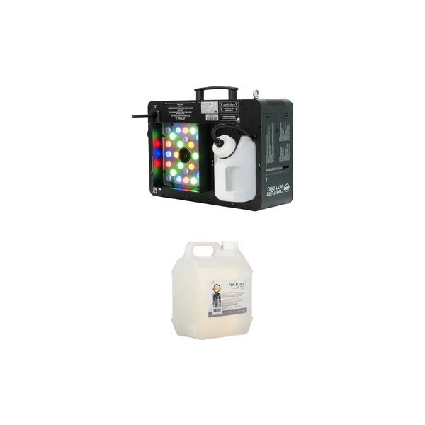 American DJ Fog Fury Jett Pro RGBA+UV LED Fog Machine Kit with Fog Juice