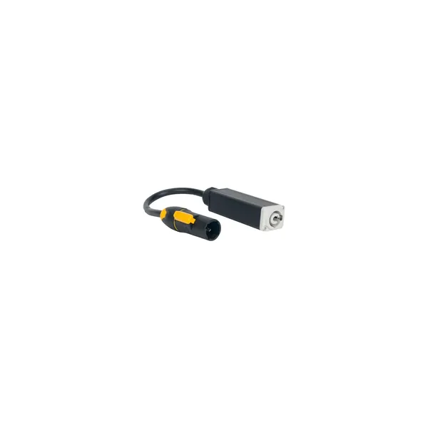 American DJ IP65 Locking Power Connector to Standard Locking Power Connector (1′, White)