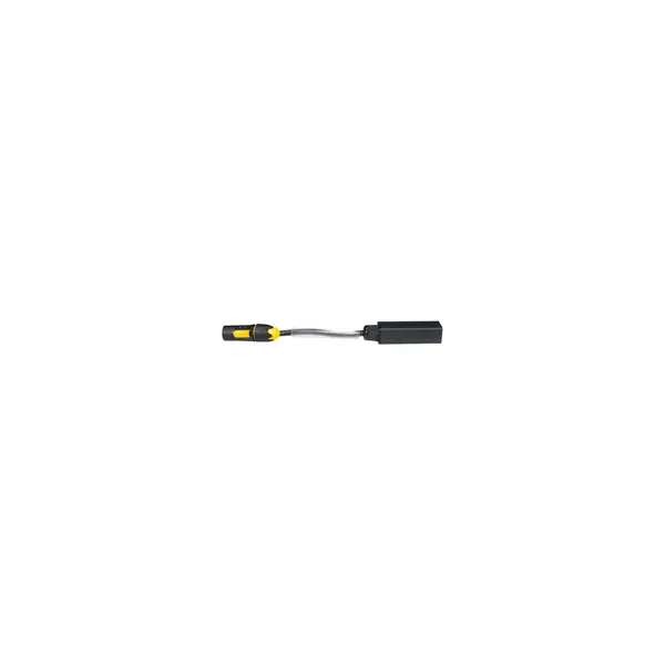 American DJ IP65 Locking Power Connector to Standard Locking Power Connector (1′, White)