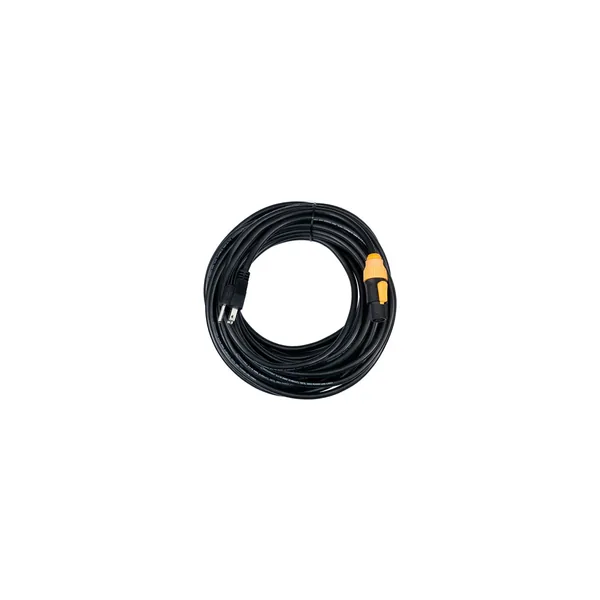 American DJ IP65 Power Link to Edison 3-Prong Power Cable, 50′