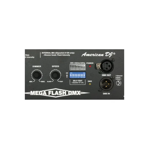 American DJ Mega Flash DMX 800W Strobe (120VAC)