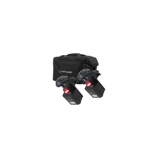 American DJ Pocket Scan Pak – 2 escáneres con espejo Inno Pocket Scan con bolsa F4 Par