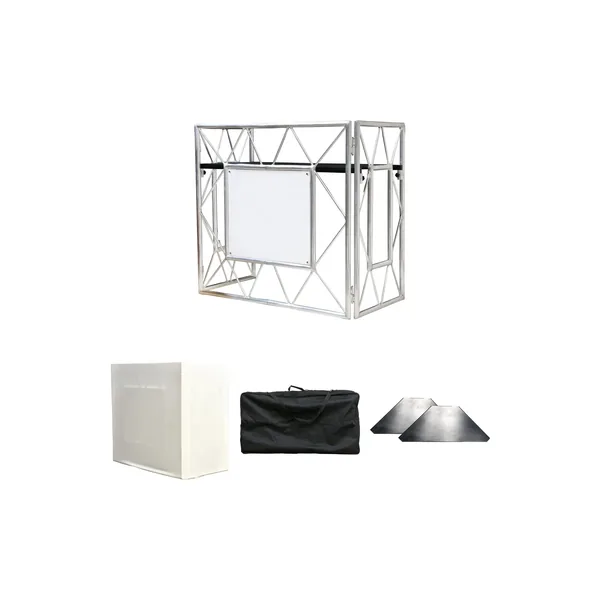 American DJ Pro Event TBL 2 Kit con malla, bolsa y estantes (plateado | blanco)