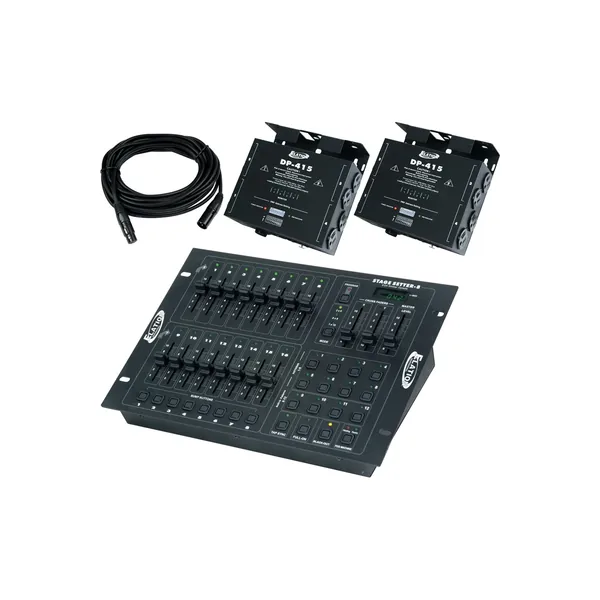 American DJ Stage Pak 1 Sistema de paquete de controlador y atenuador
