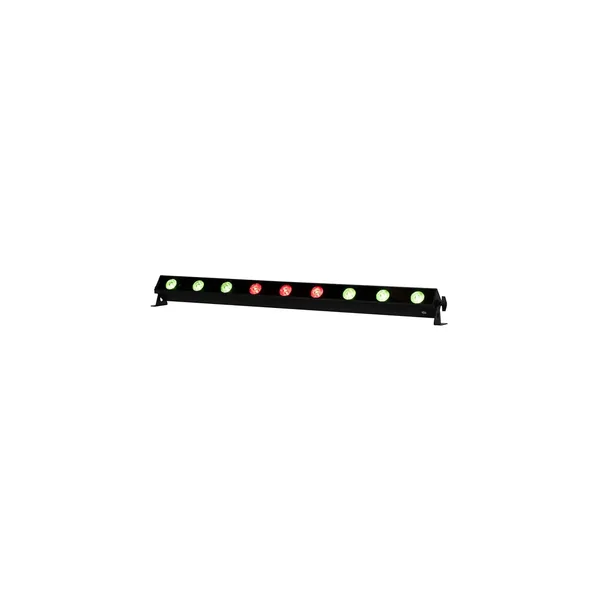 American DJ UBL9H RGBAL+UV Barra de luz lineal con filtro de difusión (9 LED)