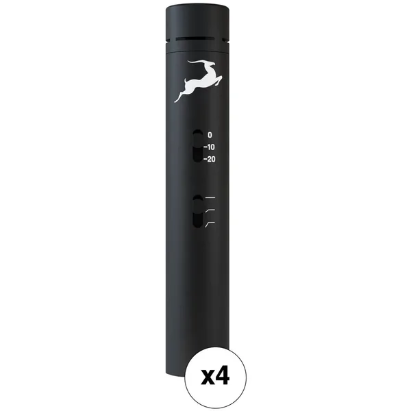 Antelope Edge Note Micrófono de modelado de condensador de diafragma pequeño (paquete de 4)