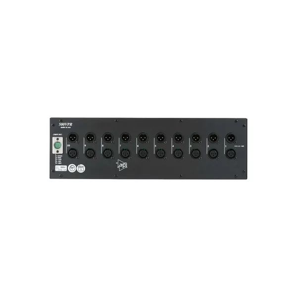 API AUDIO 500VPR Chasis en rack serie 500 de 10 ranuras con fuente de alimentación L200PS