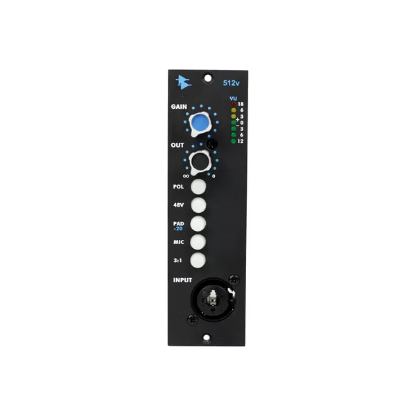 API AUDIO 512v 500-Series Mic/Line/Instrument Preamp and DI Module