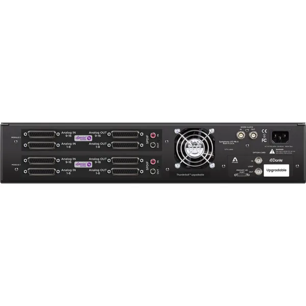 Apogee Electronics Symphony I/O Mk II Interfaz de audio Pro Tools con edición especial de E/S analógicas de 32 x 32, E/S digitales de 16 x 16 y Dante