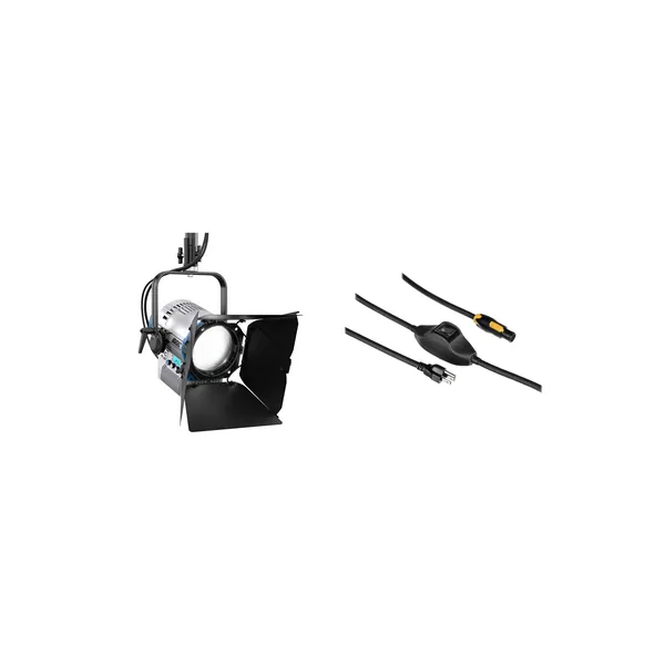 ARRI L7-C Plus RGB LED Fresnel Light con kit de cable de alimentación de 23′ (negro, manual)