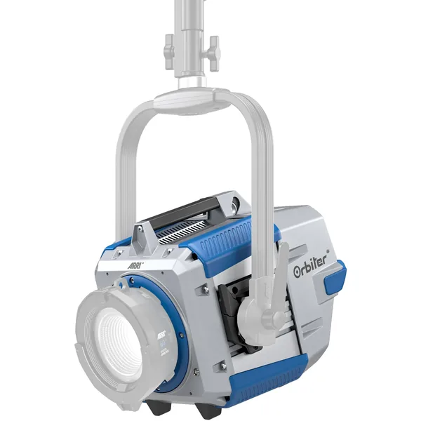 Luz LED ARRI Orbiter sin lente, yugo y cable (azul/plateado)