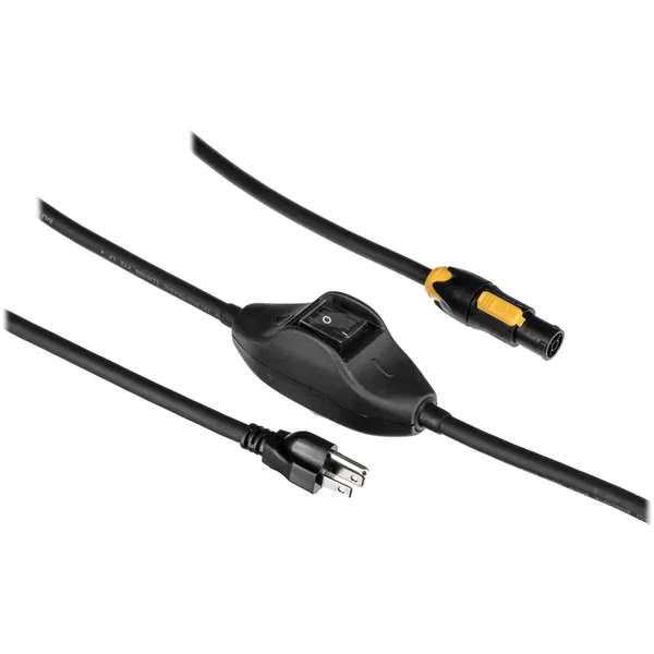 Cable de alimentación ARRI con interruptor para Fresnels serie L (23′)