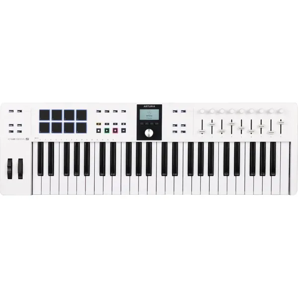 Arturia KeyLab Essential mk3 Controlador y software MIDI universal de 49 teclas (blanco)