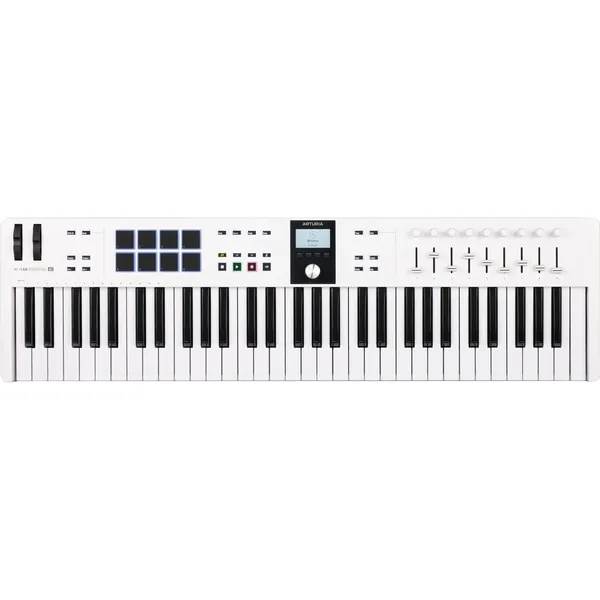 Arturia KeyLab Essential mk3 Controlador y software MIDI universal de 61 teclas (blanco)
