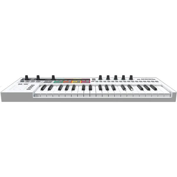 Controlador de rendimiento y secuenciación multifuncional Arturia KeyStep Pro (blanco)