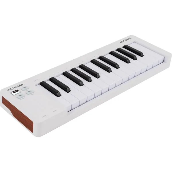 Arturia MicroLab mk3 Teclado de control MIDI USB-C de 25 teclas (blanco)